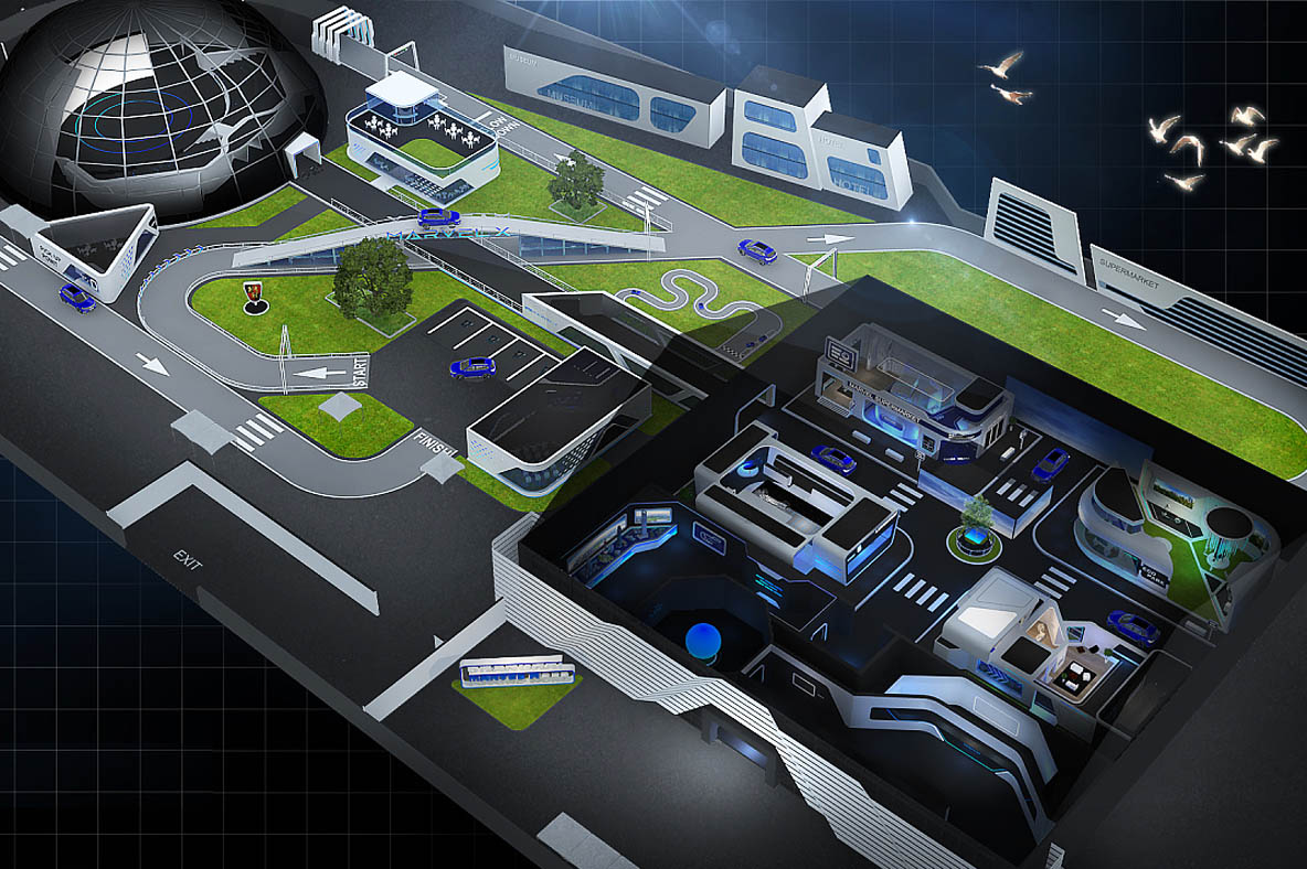 科技展廳設(shè)計(jì)效果圖